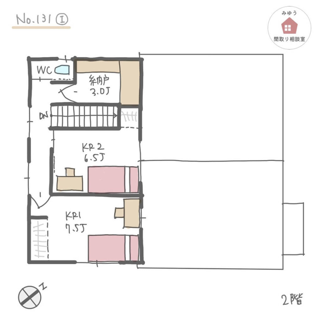 【36坪3LDK2階建】No.131I-2階