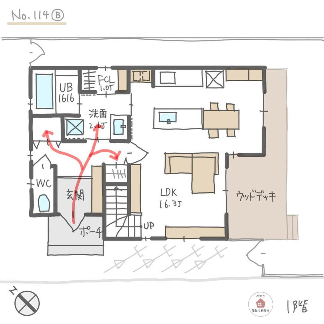 帰宅動線の良い間取り